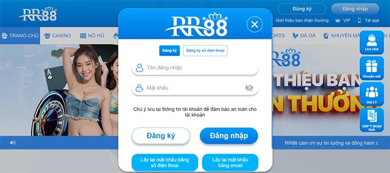 Những vấn đề cược thủ hay gặp khi Đăng nhập RR88